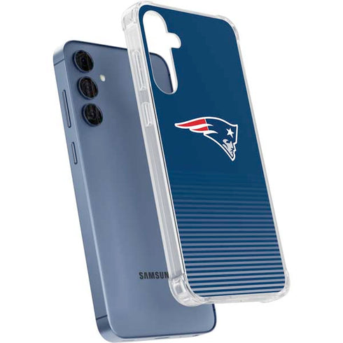 NFL New England Patriots Breakaway Galaxy A35 5G Clear Case